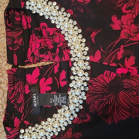NWT, Neckline beaded top - Picture 3 of 3